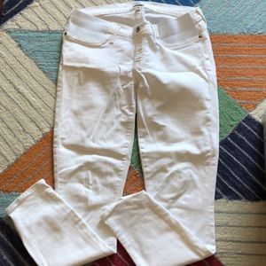 J crew maternity white jeans.